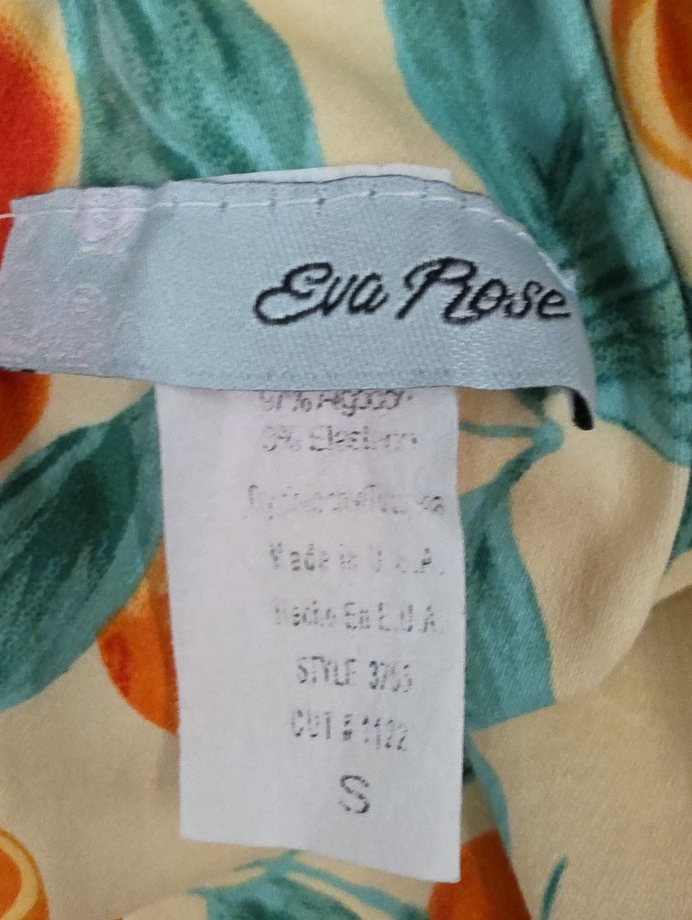 ππ±FRUIT ORANGE MIDI DRESS WITH LEAVES" BY " EVA ROSE" ππ± - Picture 11 of 15